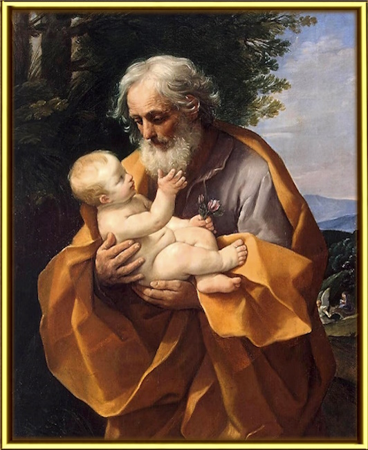São Jose e menino Jesus